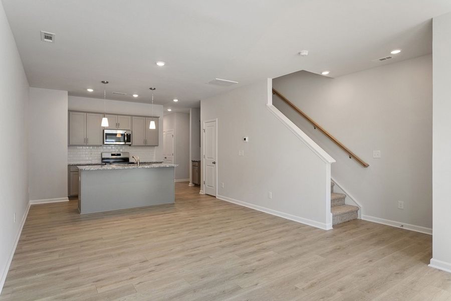 Spacious, unfurnished interior of a new home in Renaissance at White Oak, Garner (Image 12). Spacious, unfurnished interior of a new home in Renaissance at White Oak, Garner (Image 12).