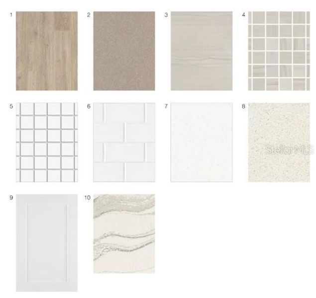 Sample of building materials used in homes in Esplanade at McKinnon Groves, Winter Garden (Image 10).