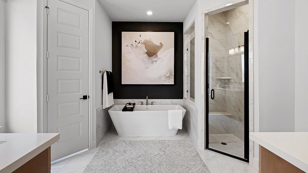 Furnished interior view inside a new home in Trinity Falls, McKinney (Image 45).