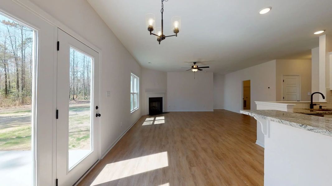 Representative unfurnished interior of a home built from the Catherine A by JC Jackson Homes,LLC in Heritage Pointe, Newport (Image 23).