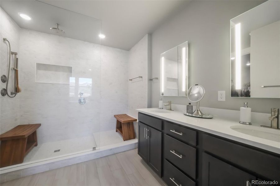 Furnished interior view inside a new home in , Monument (Image 16).