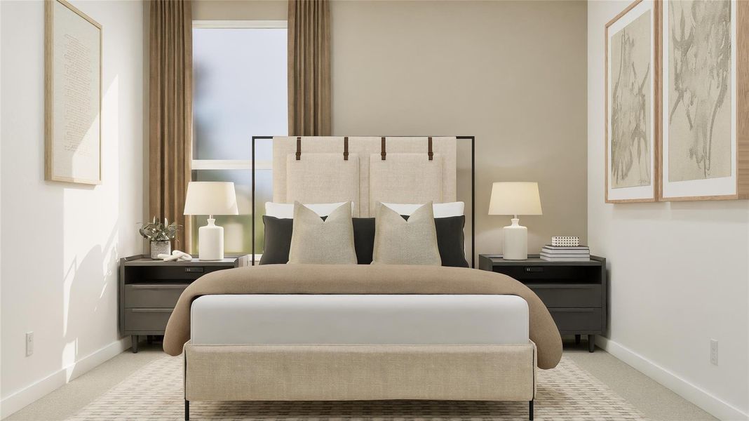 Furnished interior view inside a new home in , Hutto (Image 22).