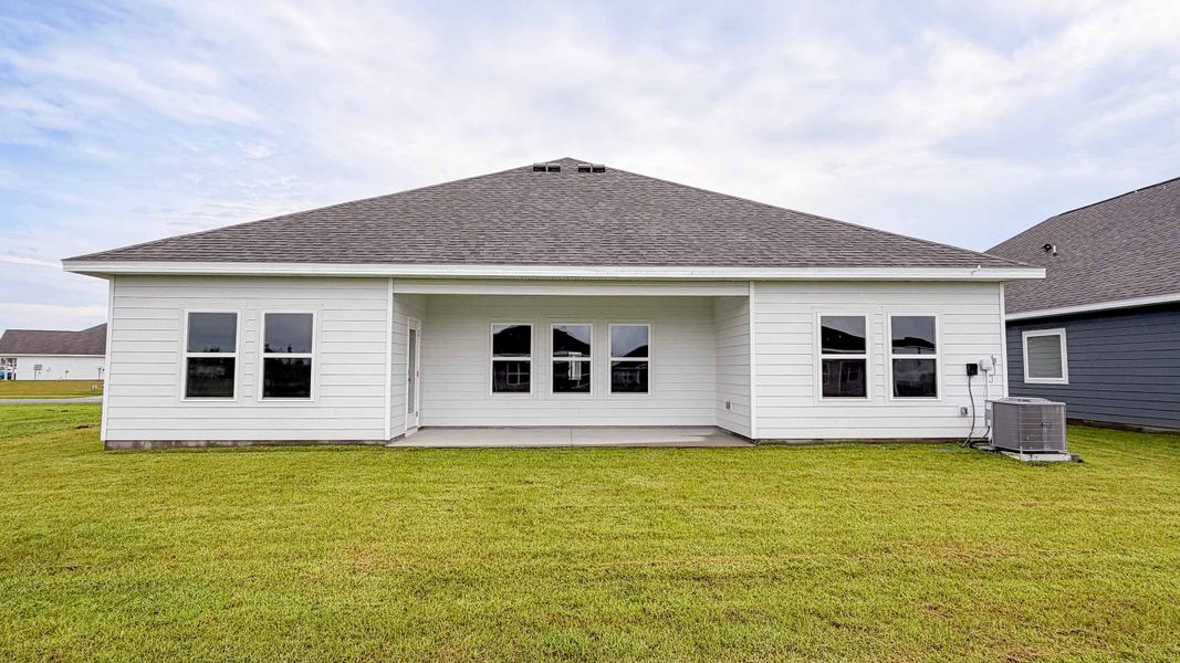 Exterior details and patio area of a home in Hodges Bayou Plantation, Panama City (Image 4). Exterior details and patio area of a home in Hodges Bayou Plantation, Panama City (Image 4).