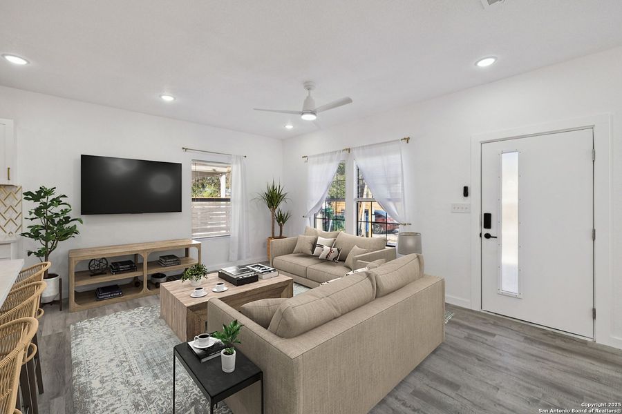 Furnished interior view inside a new home in , San Antonio (Image 7). Furnished interior view inside a new home in , San Antonio (Image 7).