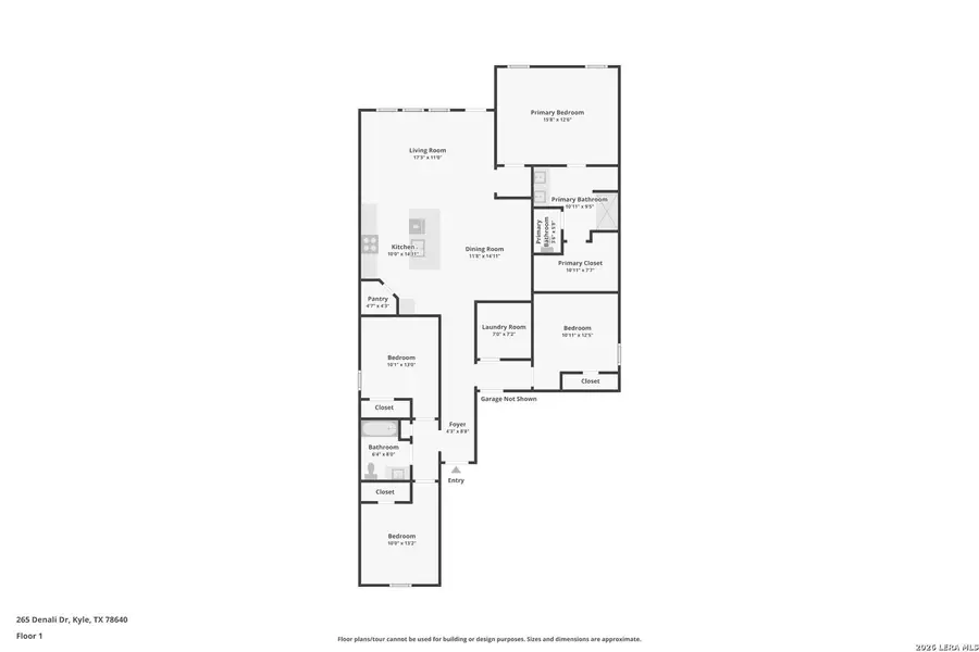 2D floor plan layout of this home in Paramount, Kyle, TX (Image 3).