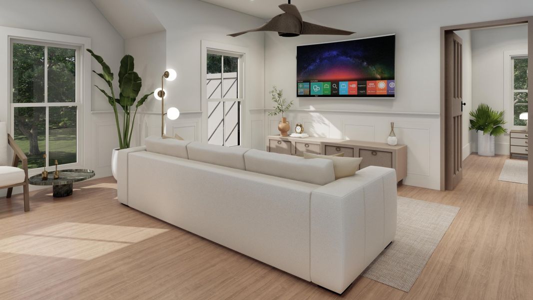 Furnished interior view inside a new home in , Isle Of Palms (Image 44).