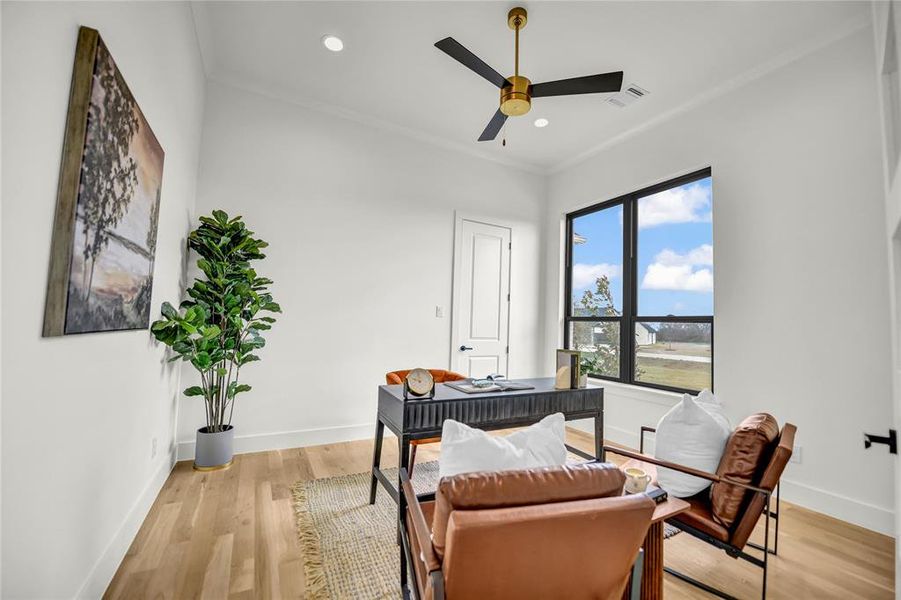 Furnished interior view inside a new home in , Aledo (Image 29).