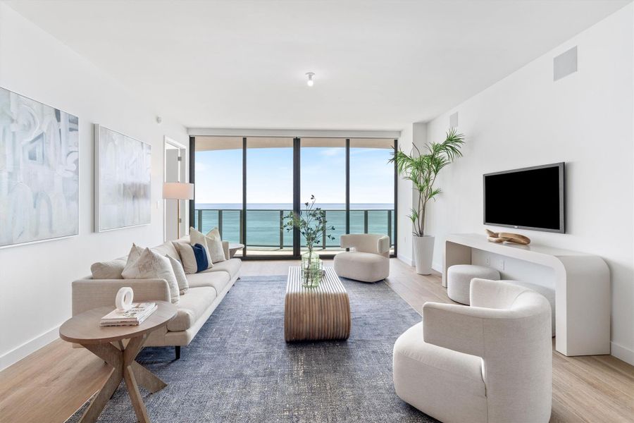 Furnished interior view inside a new home in , Pompano Beach (Image 38).