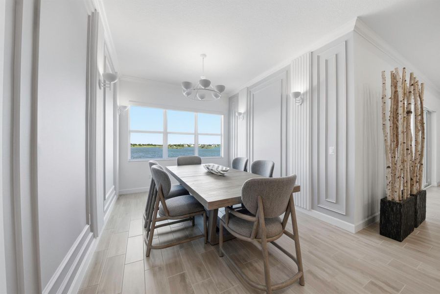 Furnished interior view inside a new home in Arden: The Waterford Collection, Loxahatchee (Image 41).