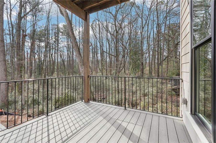 Views of back deck off Main level!