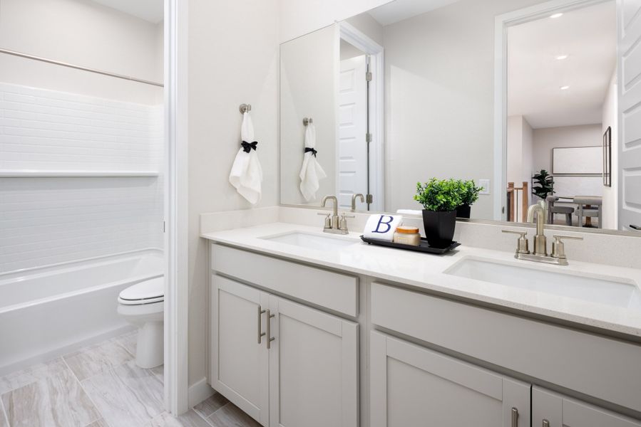 Furnished interior view inside a new home in Willows at Bella Vista Farms, San Tan Valley (Image 16). Furnished interior view inside a new home in Willows at Bella Vista Farms, San Tan Valley (Image 16).