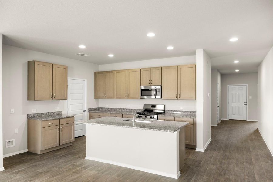 Furnished interior view inside a new home in Cloverleaf, Austin (Image 10).