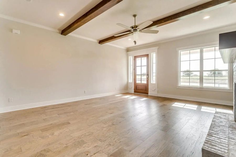 Representative unfurnished interior of a home built from the The Paxton by Elmwood Custom Homes in Byrum Ranch, Maypearl (Image 21). Representative unfurnished interior of a home built from the The Paxton by Elmwood Custom Homes in Byrum Ranch, Maypearl (Image 21).