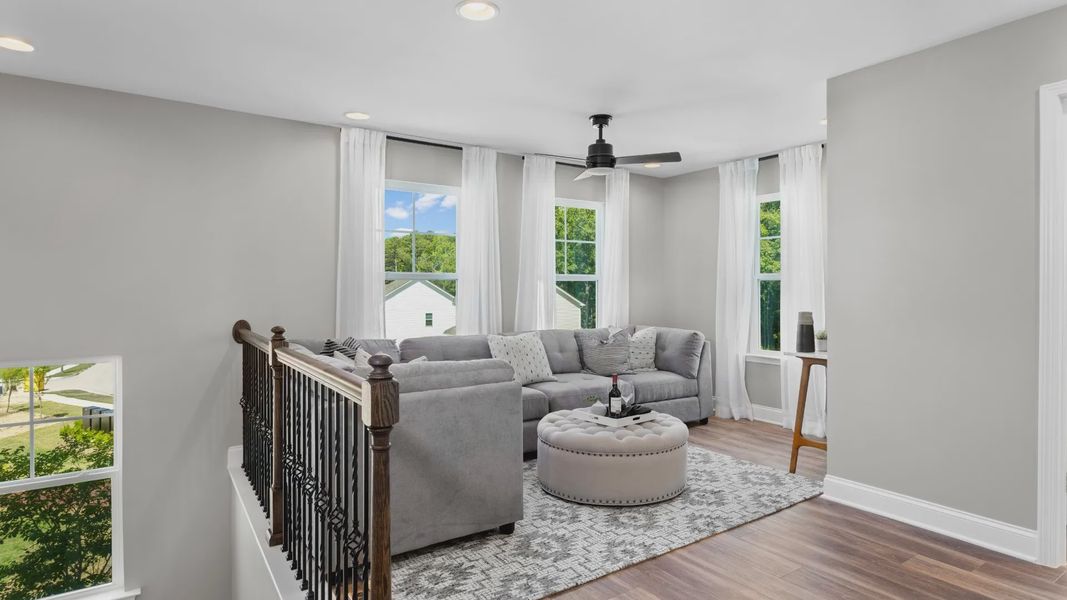 Furnished interior view inside a new home in Sidney Creek Single Family, Zebulon (Image 13).