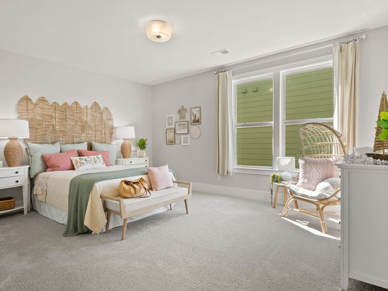 Representative furnished interior of a home built from the Sinclair P by True Homes in Homecoming, Ravenel (Image 11).