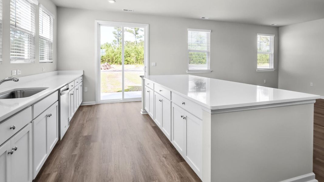 Furnished interior view inside a new home in Surfside Landing, Hubert (Image 8). Furnished interior view inside a new home in Surfside Landing, Hubert (Image 8).