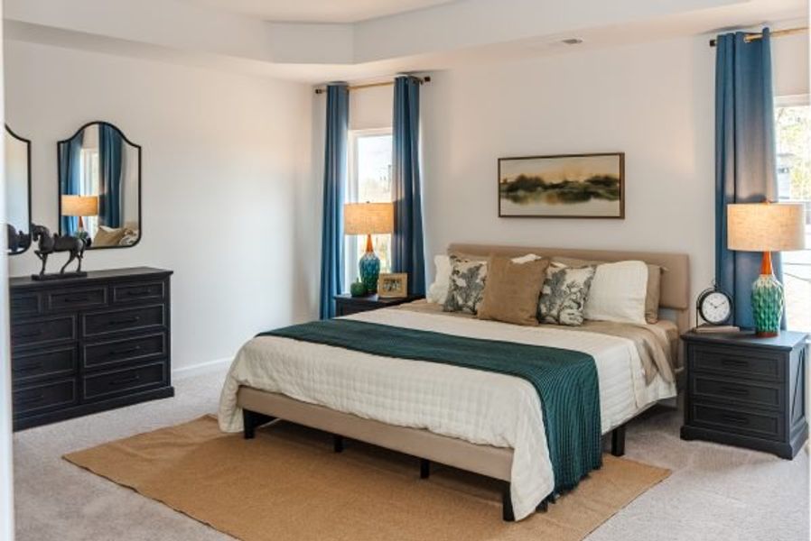 Representative furnished interior of a home built from the Graham by Piedmont Residential in Hampton Ridge, Jefferson (Image 42).