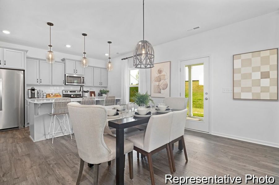 Furnished interior view inside a new home in Terrace at Border Creek, Winston-Salem (Image 4).