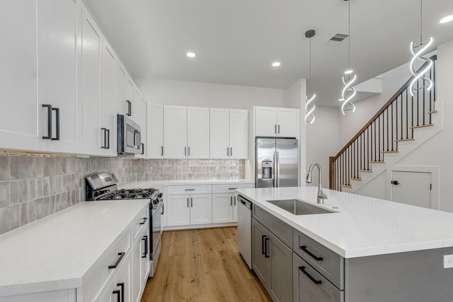 Furnished interior view inside a new home in , Houston (Image 8).