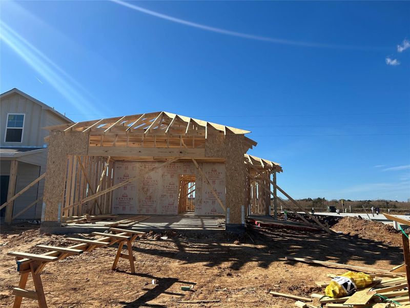 In-progress construction of a new home in Paloma at Sanford Farms, Waller, TX (Image 19).