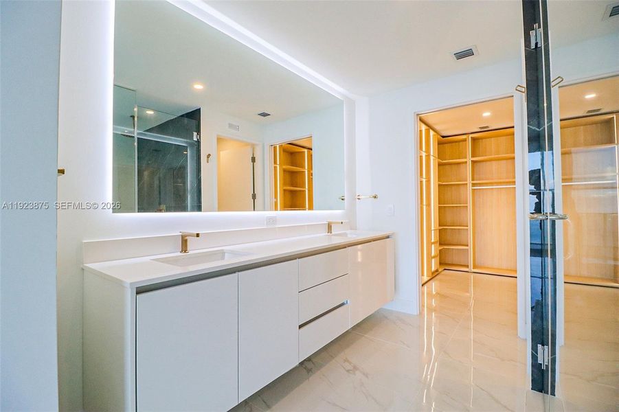 Furnished interior view inside a new home in , Miami (Image 18).