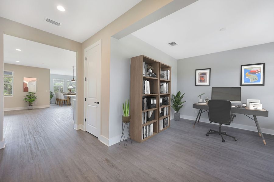 Furnished interior in a model home at Tamarack at Two Rivers in Zephyrhills (Image 20).