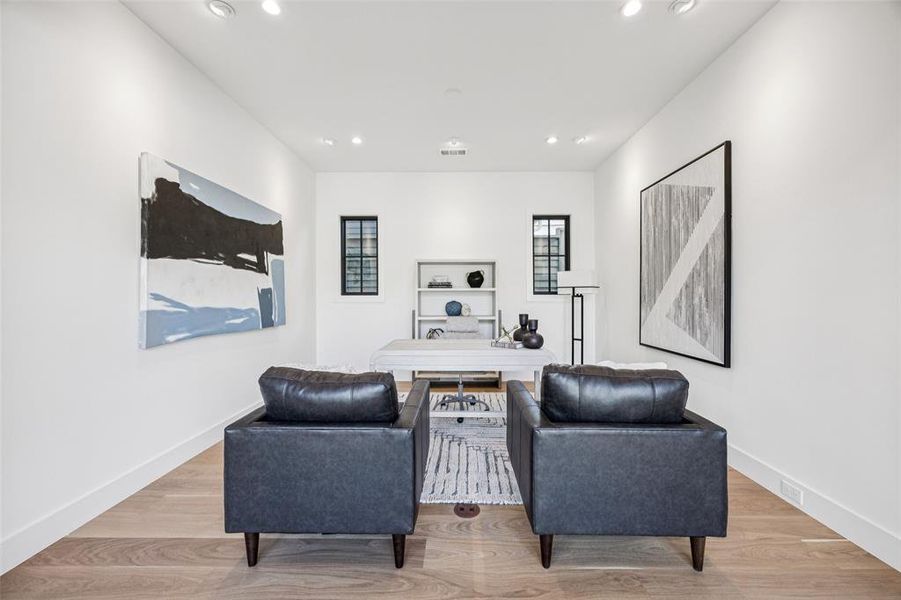 Furnished interior view inside a new home in , Dallas (Image 12).