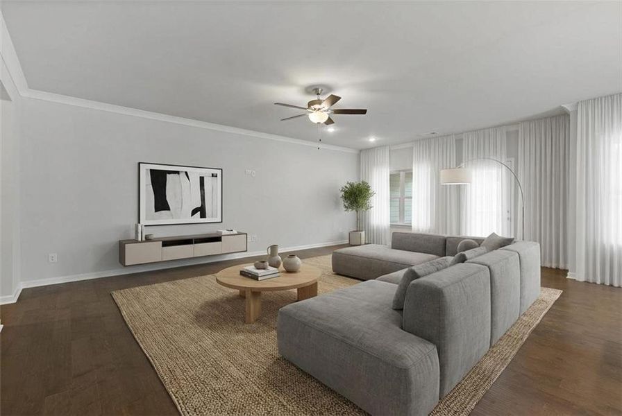 Furnished interior view inside a new home in , Powder Springs (Image 7).