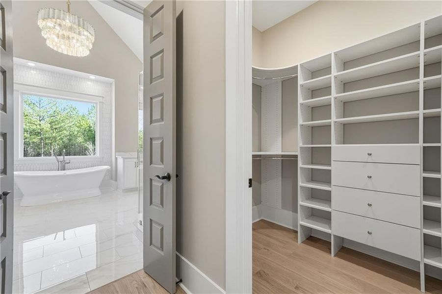 Furnished interior view inside a new home in , White (Image 15). Furnished interior view inside a new home in , White (Image 15).