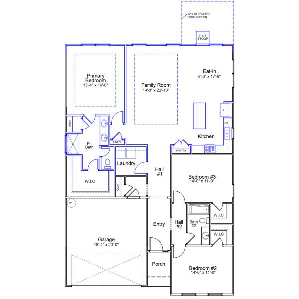 2D floor plan layout of this home in Garden Grove, Conway, SC (Image 5).