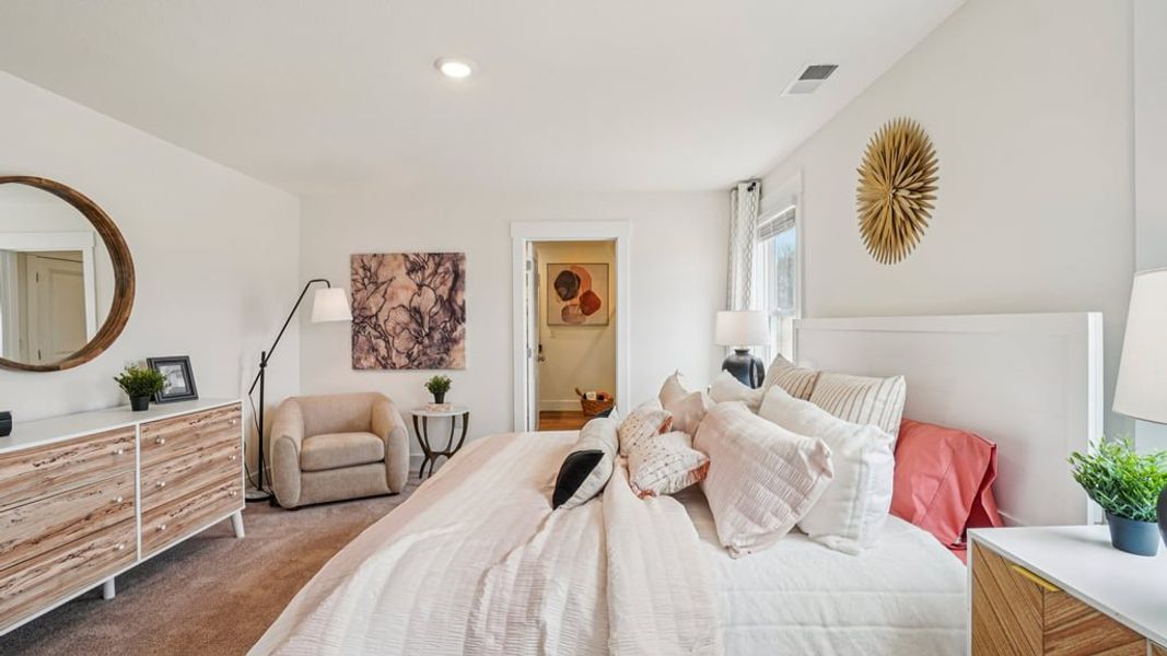 Furnished interior view inside a new home in The Hideaway at Fox Meadows, Bluff City (Image 27).