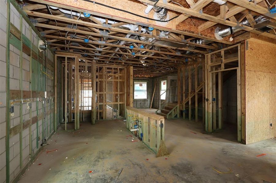 In-progress construction of a new home in Lake Star at Ovation, Winter Garden, FL (Image 13).