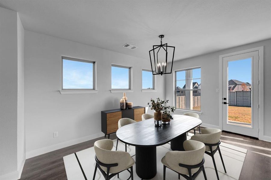 Furnished interior view inside a new home in Treeline, Justin (Image 16).