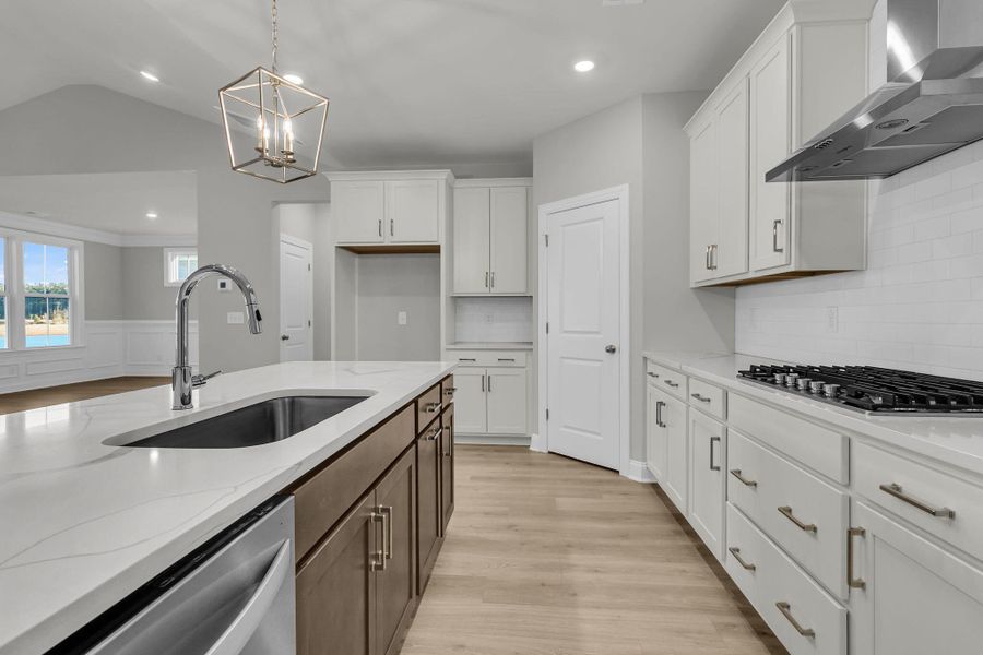 Furnished interior view inside a new home in Tidewater at Lakes of Cane Bay, Summerville (Image 5).