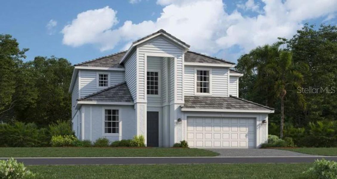 Front exterior of a new home in , Venice, FL, highlighting curb appeal (Image 1).
