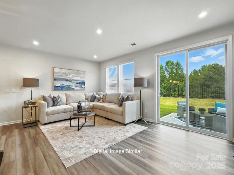 Furnished interior view inside a new home in Bailey Run, Charlotte (Image 11). Furnished interior view inside a new home in Bailey Run, Charlotte (Image 11).