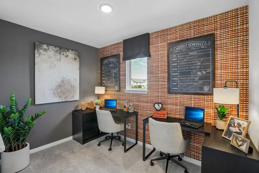 Representative furnished interior of a home built from the Sparrow by Taylor Morrison in Longview, Del Valle (Image 16).