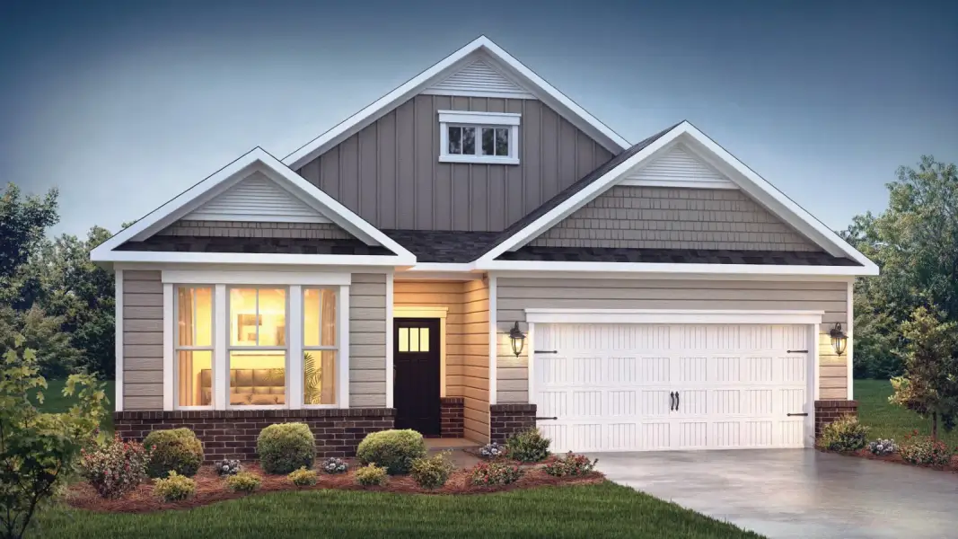 Representative exterior photo of a completed home built from the BRISTOL - Freedom by D.R. Horton in Chambray, New Bern, NC (Image 5).