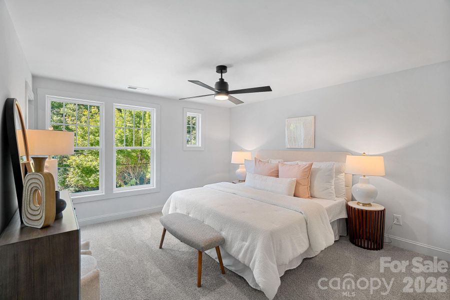 Furnished interior view inside a new home in , Charlotte (Image 8). Furnished interior view inside a new home in , Charlotte (Image 8).