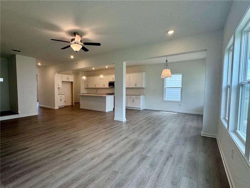 Spacious, unfurnished interior of a new home in Eastlyn Crossing - Single Family, Flowery Branch (Image 42). Spacious, unfurnished interior of a new home in Eastlyn Crossing - Single Family, Flowery Branch (Image 42).