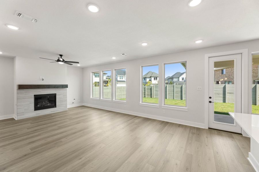 Spacious, unfurnished interior of a new home in Cottage Collection at Harvest, Argyle (Image 14). Spacious, unfurnished interior of a new home in Cottage Collection at Harvest, Argyle (Image 14).