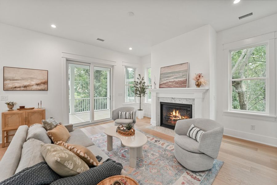 Furnished interior view inside a new home in , Charleston (Image 25).