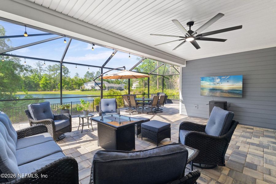 Exterior details and patio area of a home in RiverTown - Settlement, St. Johns (Image 3).