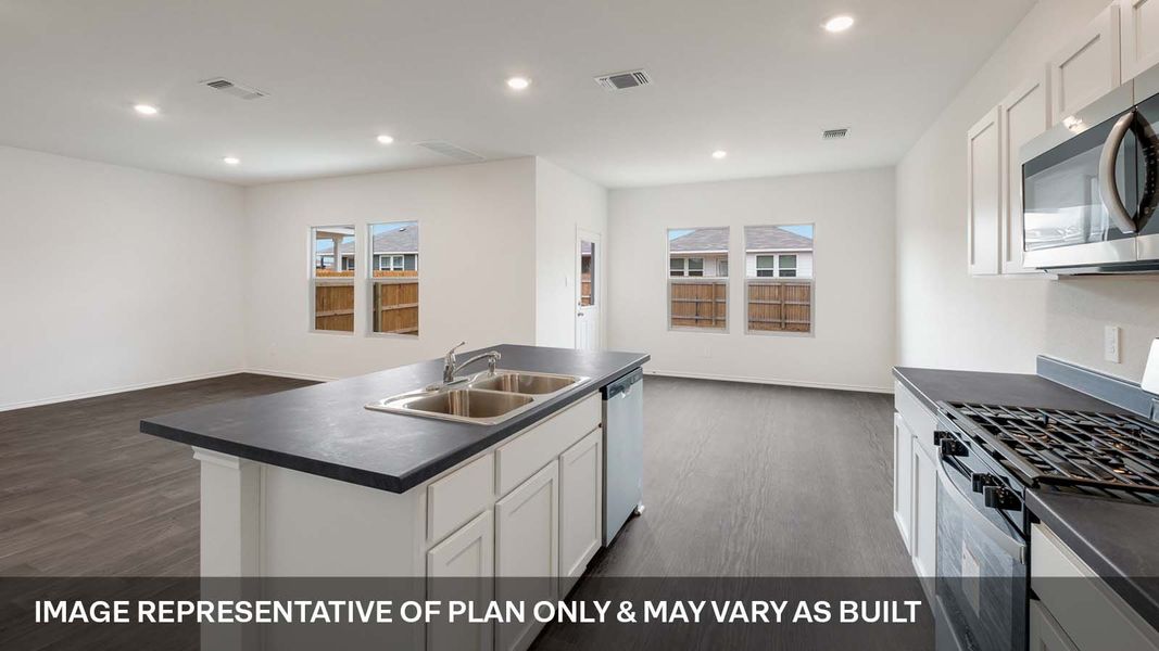 Furnished interior view inside a new home in Wayside, Uhland (Image 4).