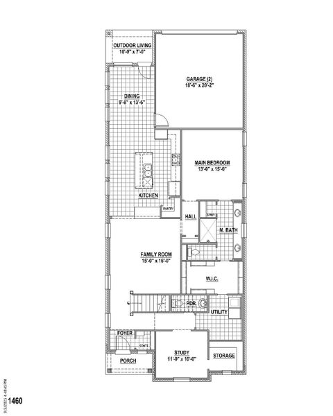 Plan 1460 1st Floor Plan 1460 1st Floor