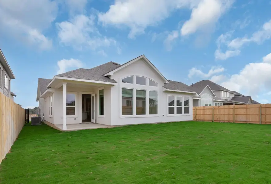 Representative exterior details of a home built from the Mariah by Chesmar Homes in University Heights, Round Rock (Image 3).