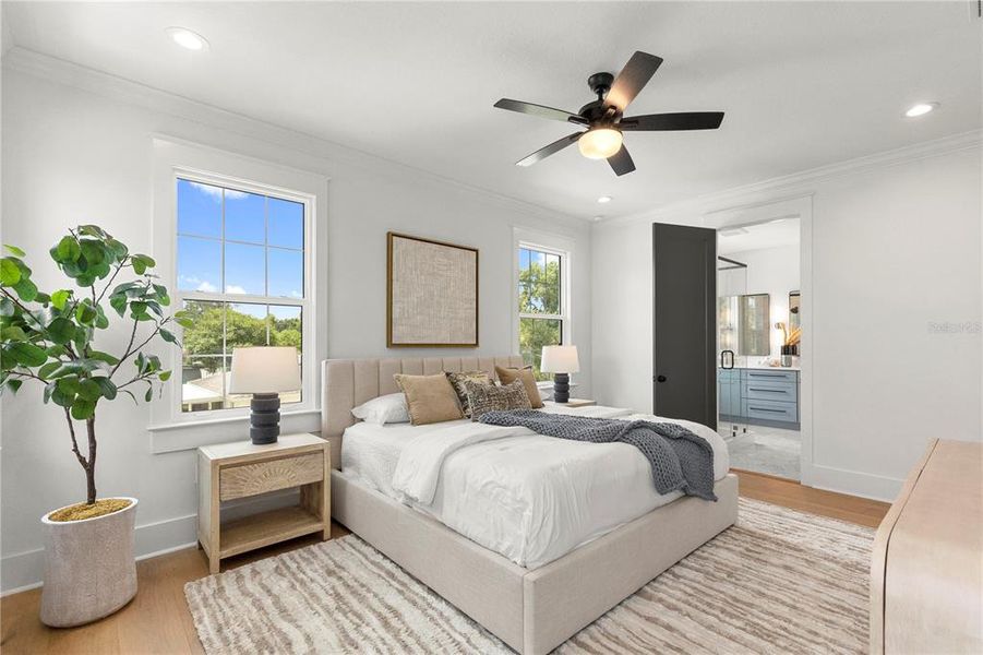 Furnished interior view inside a new home in , Tampa (Image 17). Furnished interior view inside a new home in , Tampa (Image 17).