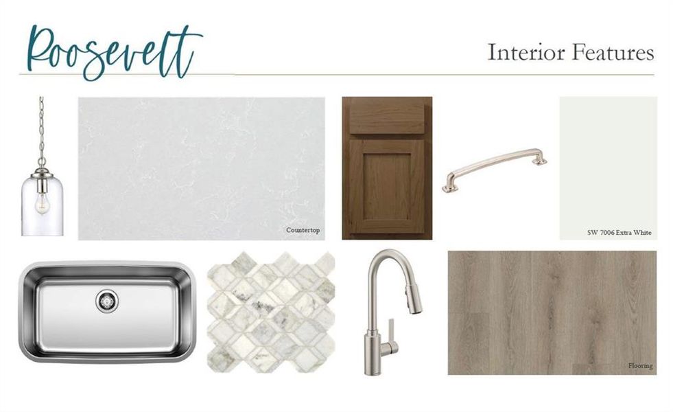 Sample of building materials used in homes in The Estates at Casteel, Bethlehem (Image 13).