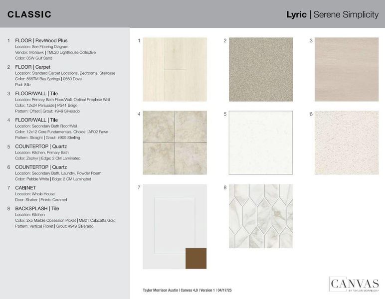 201 Las Posas Drive design selections! This home is currently under construction and selections are subject to change.