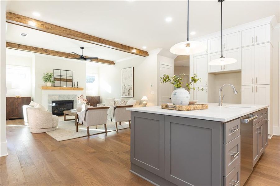 Furnished interior view inside a new home in , Decatur (Image 13).